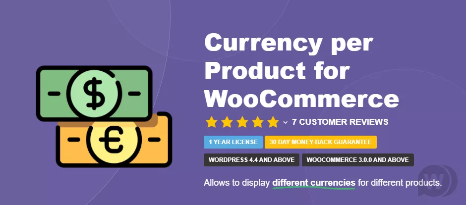 Currency per Product