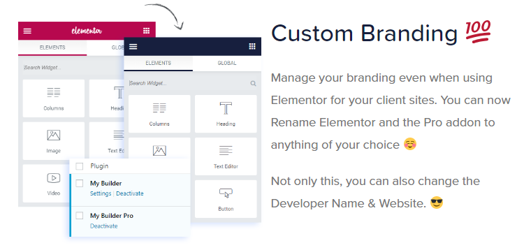 White Label Branding for Elementor