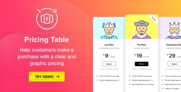 WordPress Pricing Table Plugin v2.6.0 - WordPress Pricing Tables