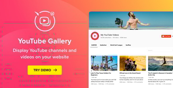 WordPress YouTube Gallery
