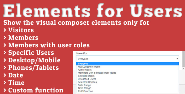 Elements for Users