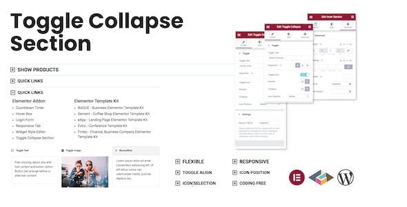 Toggle Collapse Section