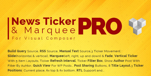 Pro News Ticker & Marquee