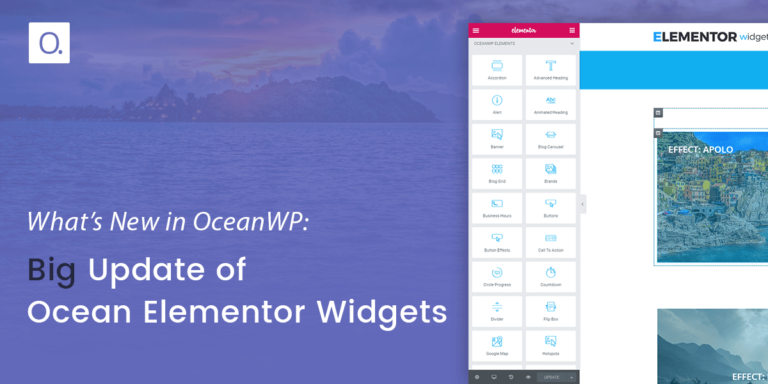 Ocean Elementor Widgets