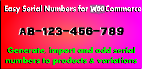 WooCommerce Product Serial Numbers