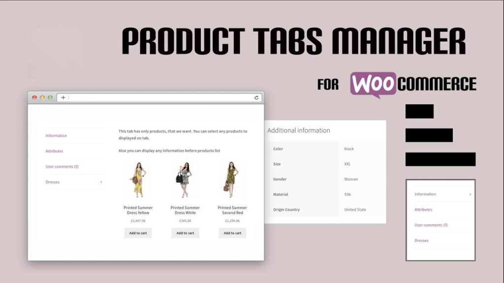 WooCommerce Product Tab Manager