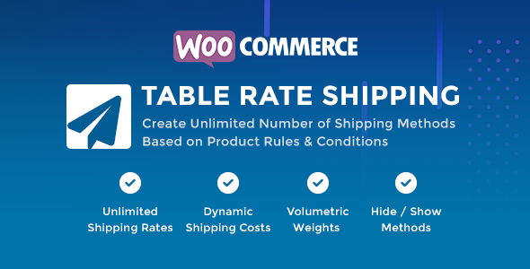 WooCommerce Table Rate Shipping